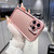 iPhone 17e / 16e Solid Color Metallic Paint Precise Hole TPU Phone Case - Pink