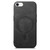 iPhone 17e / 16e Solid Color Retro Magsafe PU Back Cover Phone Case - Black