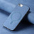 iPhone 17e / 16e Solid Color Retro Magsafe PU Back Cover Phone Case - Blue