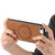 iPhone 17e / 16e Solid Color Retro Magsafe PU Back Cover Phone Case - Brown