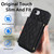 iPhone 17e / 16e Splicing Rhombic Texture Card Bag Phone Case with Long Lanyard - Black