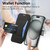 iPhone 17e / 16e Splitable Electroplated MagSafe RFID Anti-theft Leather Phone Case with Lens Film - Black