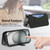 iPhone 17e / 16e Splitable Electroplated MagSafe RFID Anti-theft Leather Phone Case with Lens Film - Black