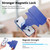 iPhone 17e / 16e Splitable Electroplated MagSafe RFID Anti-theft Leather Phone Case with Lens Film - Blue