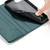 iPhone 17e / 16e Stitched Line Magnetic RFID Vegan Leather Phone Case - Green