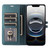 iPhone 17e / 16e Stitched Magnetic Buckle Leather Phone Case - Green