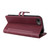 iPhone 17e / 16e Stitched Magnetic Buckle Leather Phone Case - Red