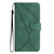 iPhone 17e / 16e Stitching Embossed Leather Phone Case - Green