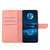 iPhone 17e / 16e Stitching Embossed Leather Phone Case - Pink