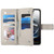 iPhone 17e / 16e Stitching Multi-card Zipper Wallet Leather Phone Case with Short Strap - Black
