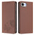 iPhone 17e / 16e Strong Magnetic Dual Butterfly RFID Vegan Leather Phone Case - Brown