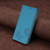 iPhone 17e / 16e Strong Magnetic Dual Butterfly RFID Vegan Leather Phone Case - Lake Blue