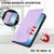 iPhone 17e / 16e Strong Magnetic Dual Butterfly RFID Vegan Leather Phone Case - Light Purple