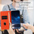 iPhone 17e / 16e Strong Magnetic Frosted Flip Leather Phone Case - Orange