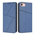 iPhone 17e / 16e Strong Magnetic Frosted Flip Leather Phone Case - Royal Blue