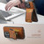 iPhone 17e / 16e Suteni H03 Oil Wax Leather Wallet Stand Back Phone Case - Brown