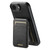iPhone 17e / 16e Suteni H15 MagSafe Oil Eax Leather Detachable Wallet Back Phone Case - Black