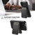 iPhone 17e / 16e Suteni H15 MagSafe Oil Eax Leather Detachable Wallet Back Phone Case - Black