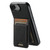 iPhone 17e / 16e Suteni H17 Litchi Texture Leather MagSafe Detachable Wallet Phone Case - Black