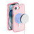 iPhone 17e / 16e Terminator Style Glitter Powder MagSafe Magnetic Phone Case - Pink