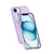 iPhone 17e / 16e Terminator Style Glitter Powder MagSafe Magnetic Phone Case - Purple