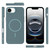 iPhone 17e / 16e Thin Circle PC Injection MagSafe Phone Case - Ocean Blue