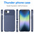 iPhone 17e / 16e Thunderbolt Shockproof Soft TPU Phone Case - Blue