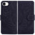 iPhone 17e / 16e Tiger Embossing Pattern Leather Phone Case - Black