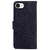 iPhone 17e / 16e Tiger Embossing Pattern Leather Phone Case - Black