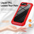 iPhone 17e / 16e TPU + PC Lens Protection Phone Case - Red