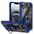 iPhone 17e / 16e TPU + PC Lens Protection Phone Case with Ring Holder - Blue