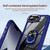 iPhone 17e / 16e TPU + PC Lens Protection Phone Case with Ring Holder - Blue