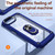 iPhone 17e / 16e TPU + PC Lens Protection Phone Case with Ring Holder - Blue