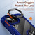 iPhone 17e / 16e TPU + PC Lens Protection Phone Case with Ring Holder - Blue