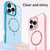 iPhone 17e / 16e Transparent MagSafe Glitter Powder Acrylic Phone Case - Black