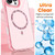 iPhone 17e / 16e Transparent MagSafe Glitter Powder Acrylic Phone Case - Black