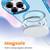 iPhone 17e / 16e Transparent MagSafe Glitter Powder Acrylic Phone Case - Black
