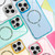 iPhone 17e / 16e Transparent MagSafe Glitter Powder Acrylic Phone Case - Pink