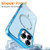 iPhone 17e / 16e Transparent MagSafe Glitter Powder Acrylic Phone Case - White
