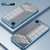 iPhone 17e / 16e Transparent Plating Fine Hole Phone Case - Blue