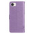 iPhone 17e / 16e Tree & Cat Embossed Pattern Flip Leather Phone Case - Light Purple