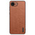 iPhone 17e / 16e Tree Bark Leather Shockproof Phone Case - Brown