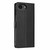 iPhone 17e / 16e Tree Cat Embossed Flip Vegan Leather Phone Case - Black