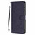 iPhone 17e / 16e Tree Cat Embossed Flip Vegan Leather Phone Case - Dark Blue