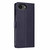 iPhone 17e / 16e Tree Cat Embossed Flip Vegan Leather Phone Case - Dark Blue