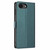 iPhone 17e / 16e Tree Cat Embossed Flip Vegan Leather Phone Case - Deep Green