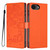 iPhone 17e / 16e Tree Cat Embossed Flip Vegan Leather Phone Case - Orange