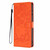 iPhone 17e / 16e Tree Cat Embossed Flip Vegan Leather Phone Case - Orange