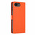 iPhone 17e / 16e Tree Cat Embossed Flip Vegan Leather Phone Case - Orange