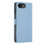 iPhone 17e / 16e Tree Cat Embossed Flip Vegan Leather Phone Case - Sky Blue
